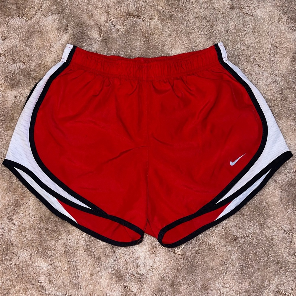 Red Nike Dri-Fit Athletic Shorts